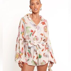 Petal and pup Jillia long sleeve playsuit romper XS